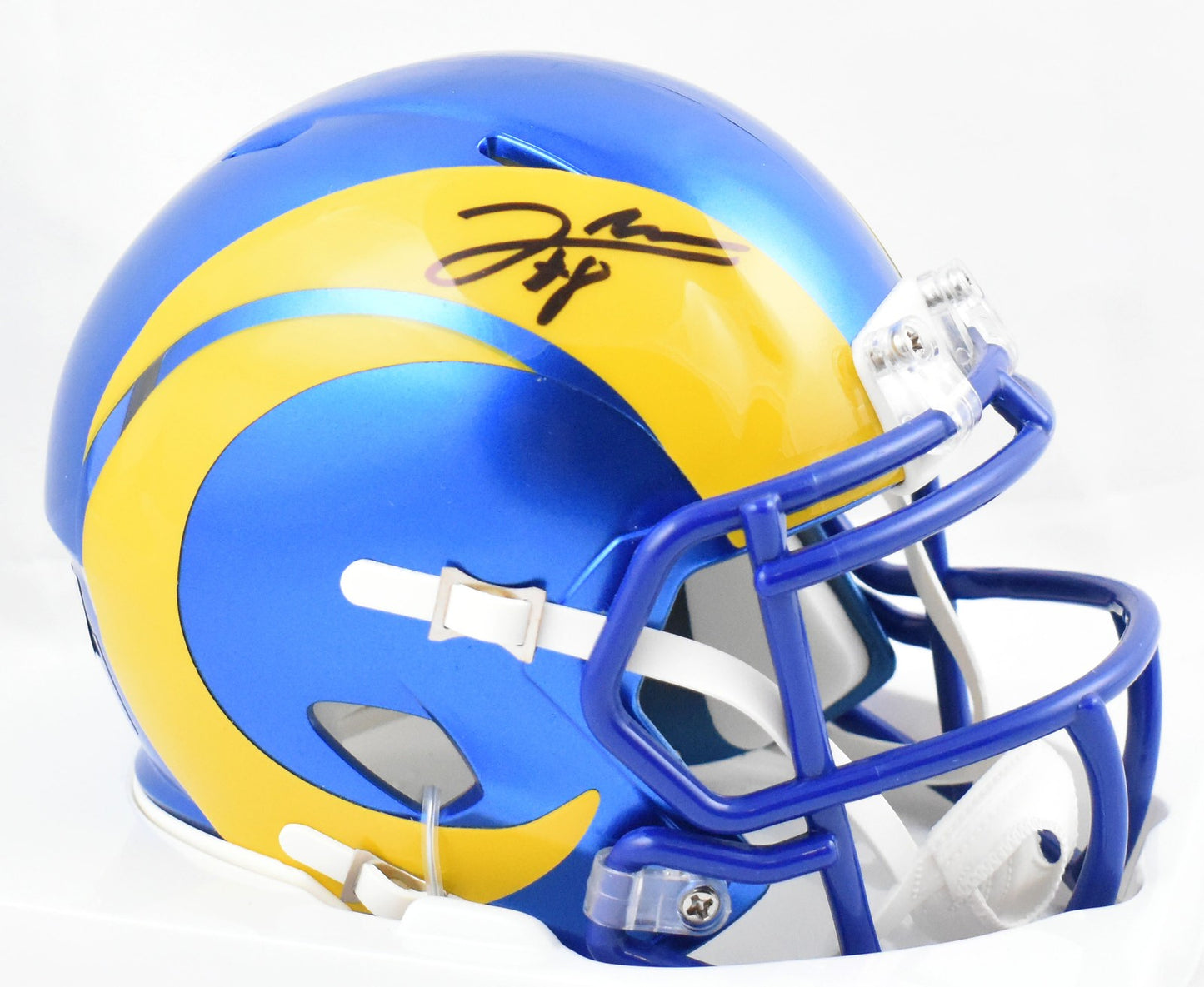 Jared Verse Signed Los Angeles Rams Speed Mini Helmet - Black