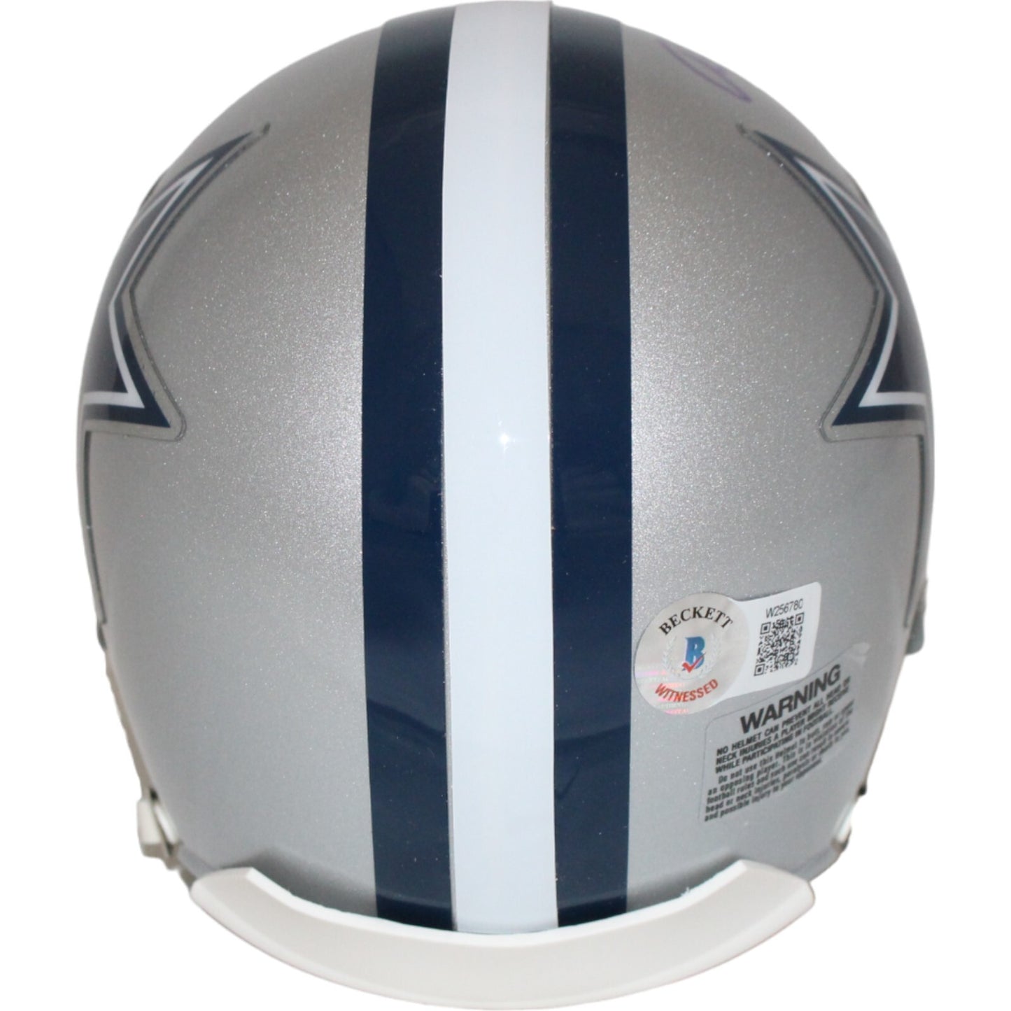 Roger Staubach Signed Dallas Cowboys VSR4 Mini Helmet HOF Beckett