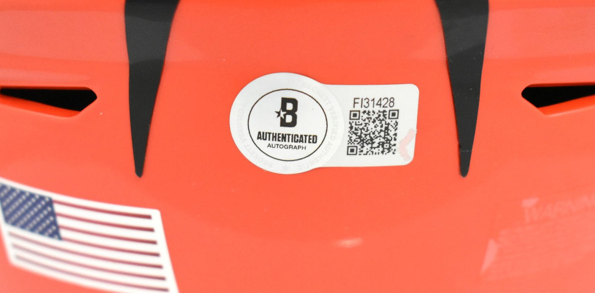 Ja'Marr Chase Signed Cincinnati Bengals Mid-Size SpeedFlex Helmet