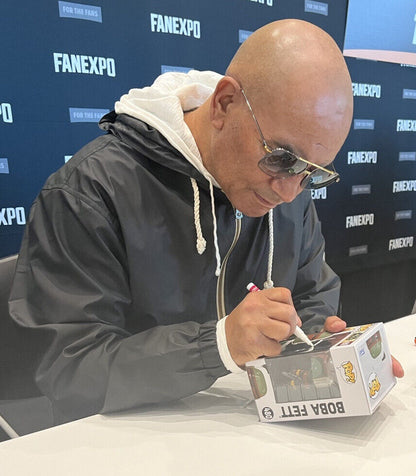 Temuera Morrison Signed Boba Fett #480 Star Wars Funko Pop JSA COA