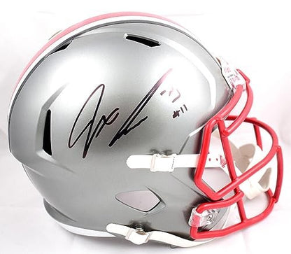 Jaxon Smith-Njigba Signed Ohio State Buckeyes Full Size Flash Speed Helmet