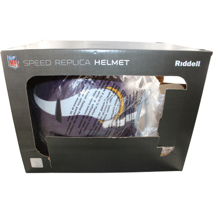 Fran Tarkenton Signed Minnesota Vikings Throwback Replica Helmet