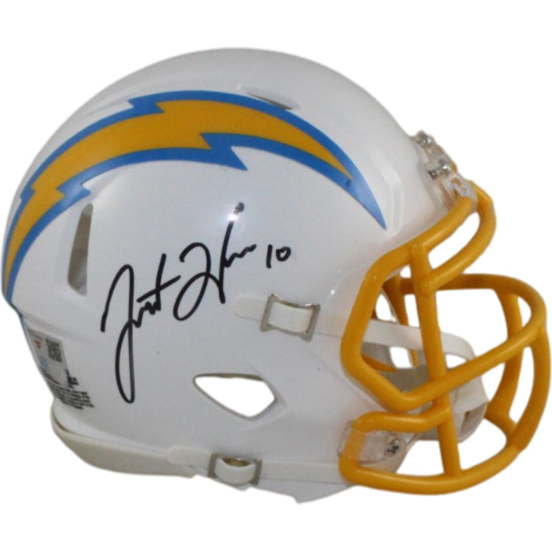 Justin Herbert Autographed Los Angeles Chargers Mini Helmet