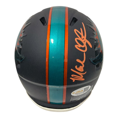 Mark Clayton & Mark Duper Signed Miami Dolphins Rivalries Mini Helmet