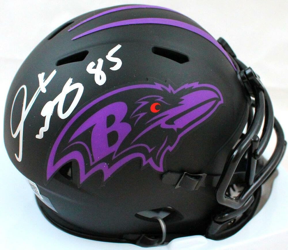 Derrick Mason Signed Baltimore Ravens Eclipse Speed Mini Helmet