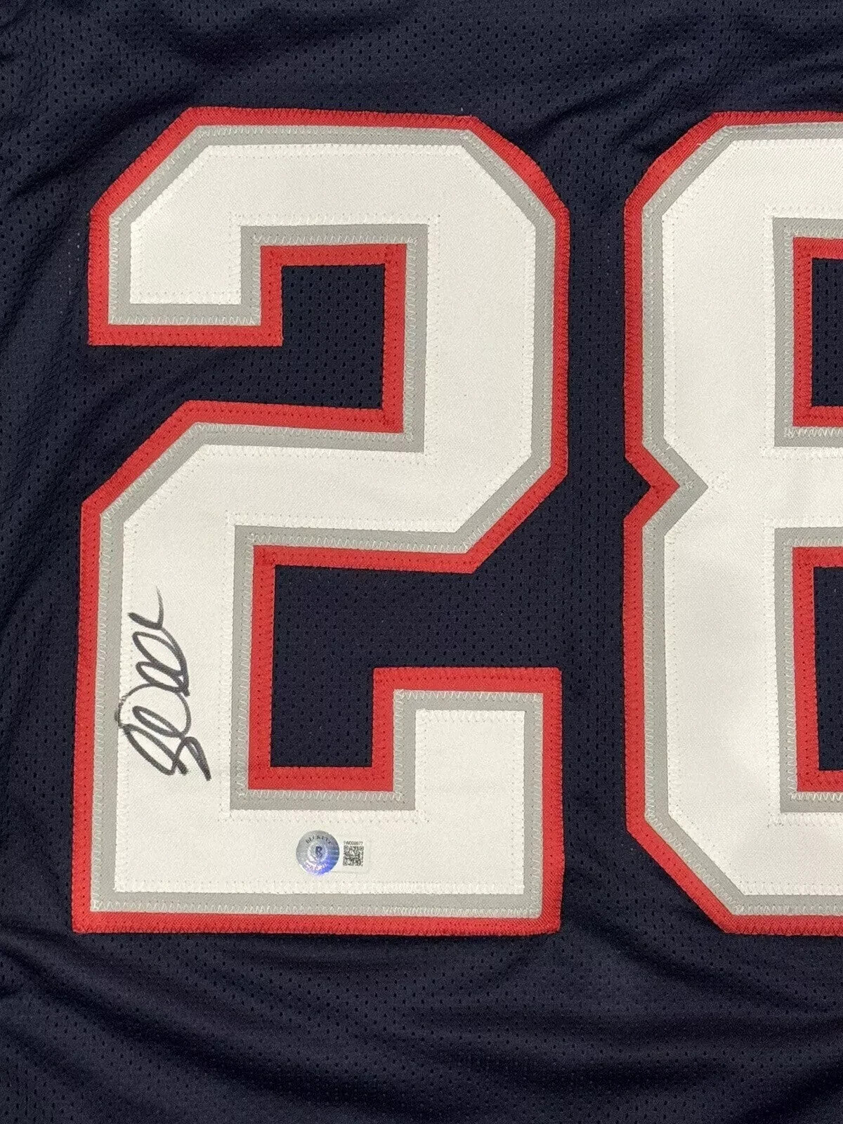 Corey Dillon New England Patriots Signed Custom Jersey (Beckett COA)