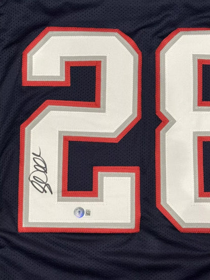 Corey Dillon New England Patriots Signed Custom Jersey (Beckett COA)