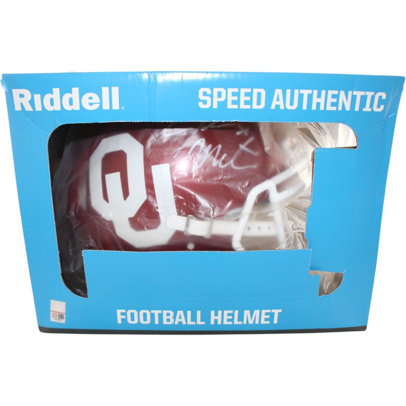 John Mateer Signed Oklahoma Sooners Proline Speed Full Size Helmet