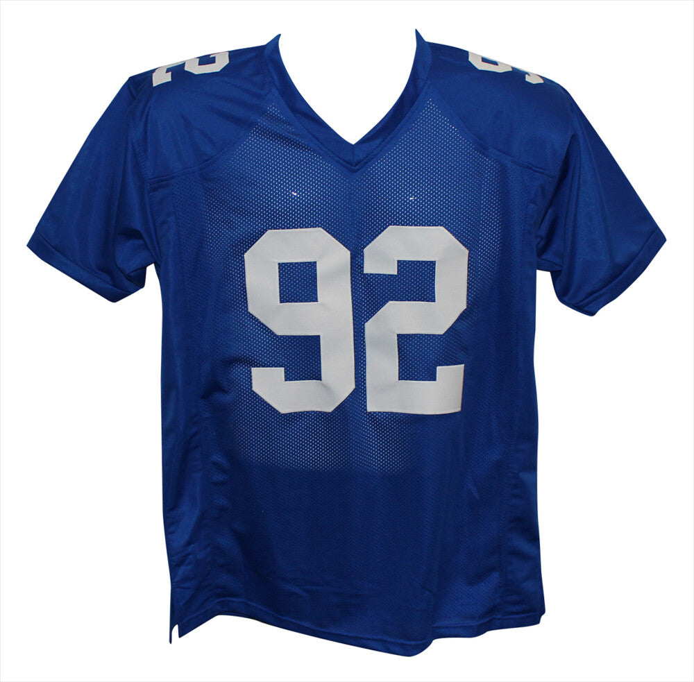 Michael Strahan Signed New York Giants Custom Jersey HOF Inscription BAS