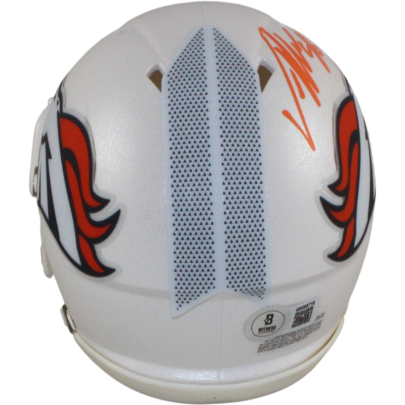 Von Miller Autographed Denver Broncos 2024 Alternate Mini Helmet (BAS)