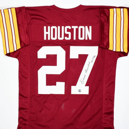 Kenny Houston Autographed Maroon Custom Jersey