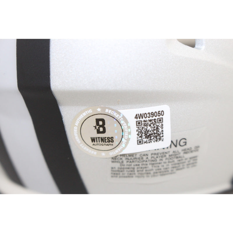 Roger Staubach Autographed Dallas Cowboys Rave Mini Helmet (BAS Witnessed)