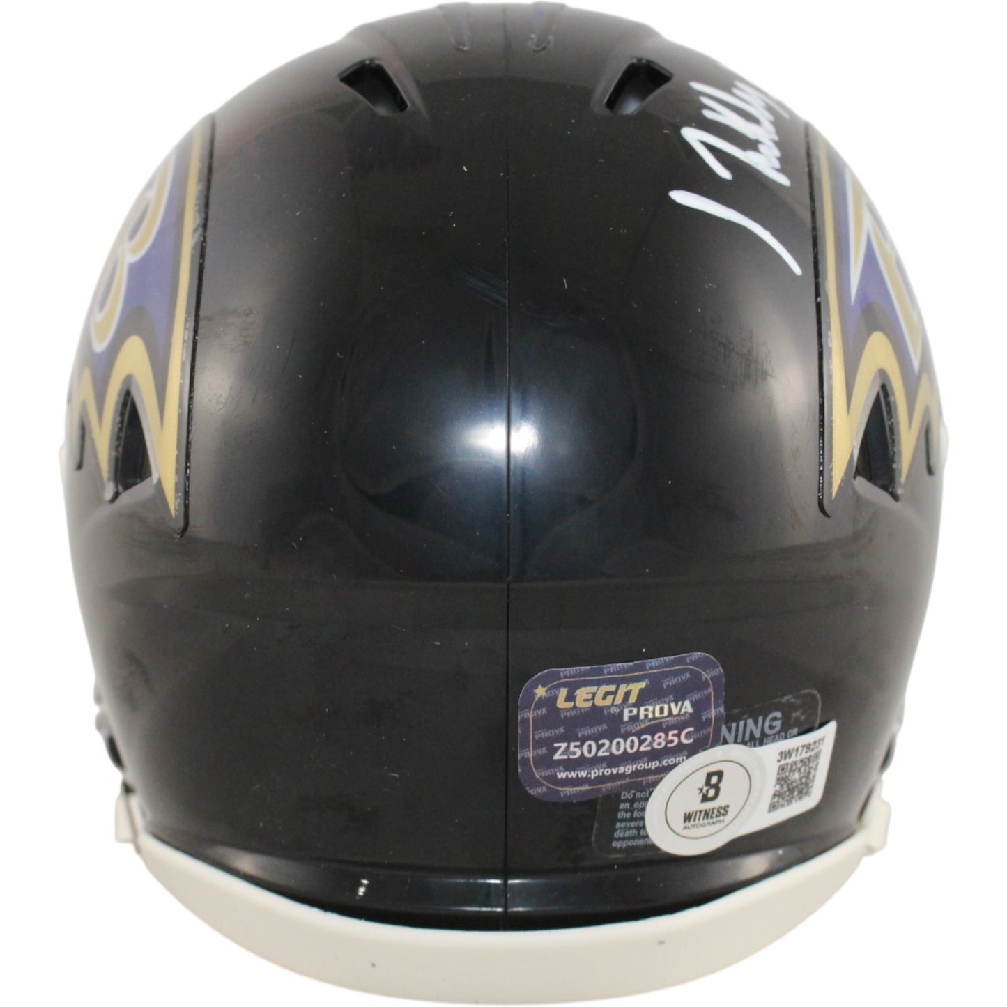 Isiah Likely Baltimore Ravens Autographed Mini Helmet