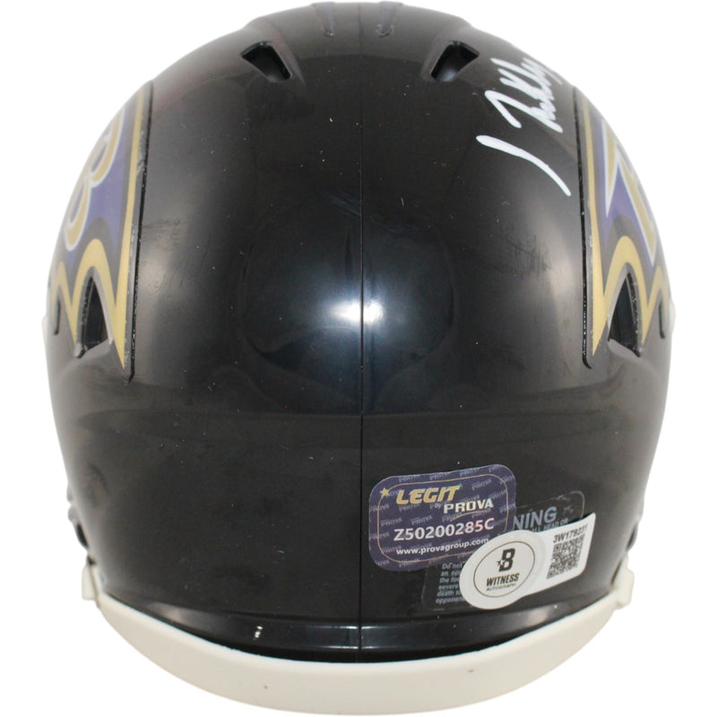Isiah Likely Baltimore Ravens Autographed Mini Helmet