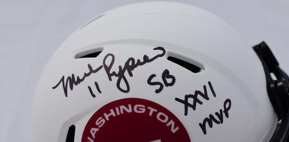 Mark Rypien Signed Washington Football Team Lunar Speed Mini Helmet (SB MVP)