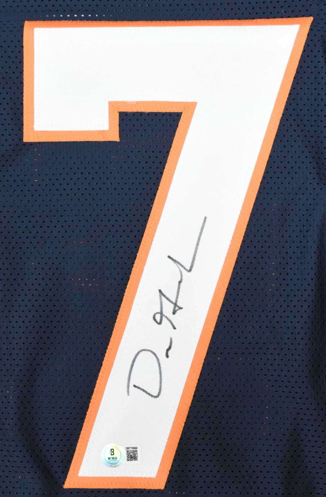 Dre Greenlaw Autographed Denver Broncos Blue Custom Jersey