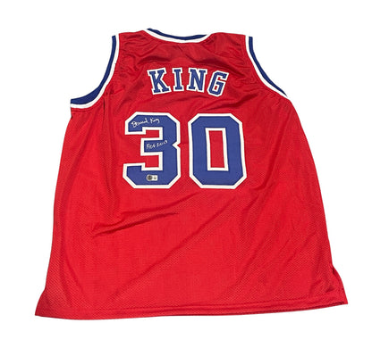 Bernard King Signed Washington Bullets Custom Basketball Jersey (Beckett COA)