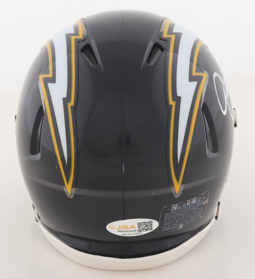 Eric Metcalf Autographed Los Angeles Chargers Mini Helmet