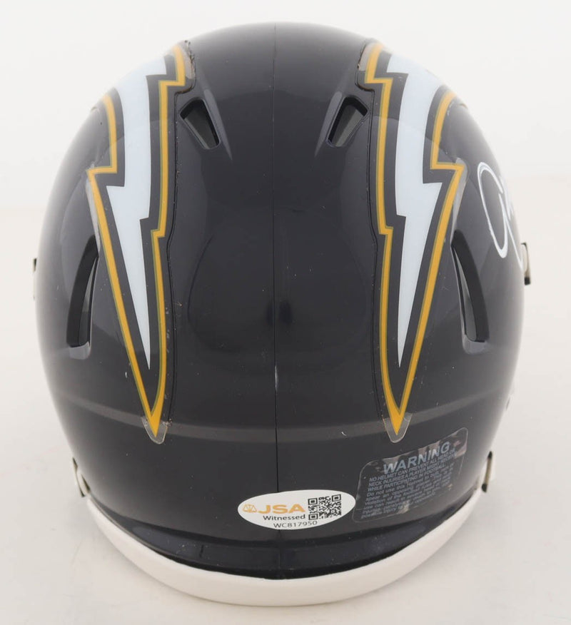 Eric Metcalf Autographed Los Angeles Chargers Mini Helmet