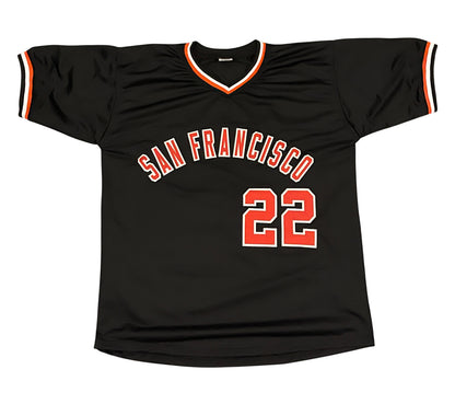 Jack Clark Signed San Francisco Giants Custom Jersey - 4 Inscriptions