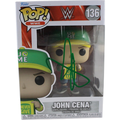 John Cena Autographed WWE Funko Pop! #136