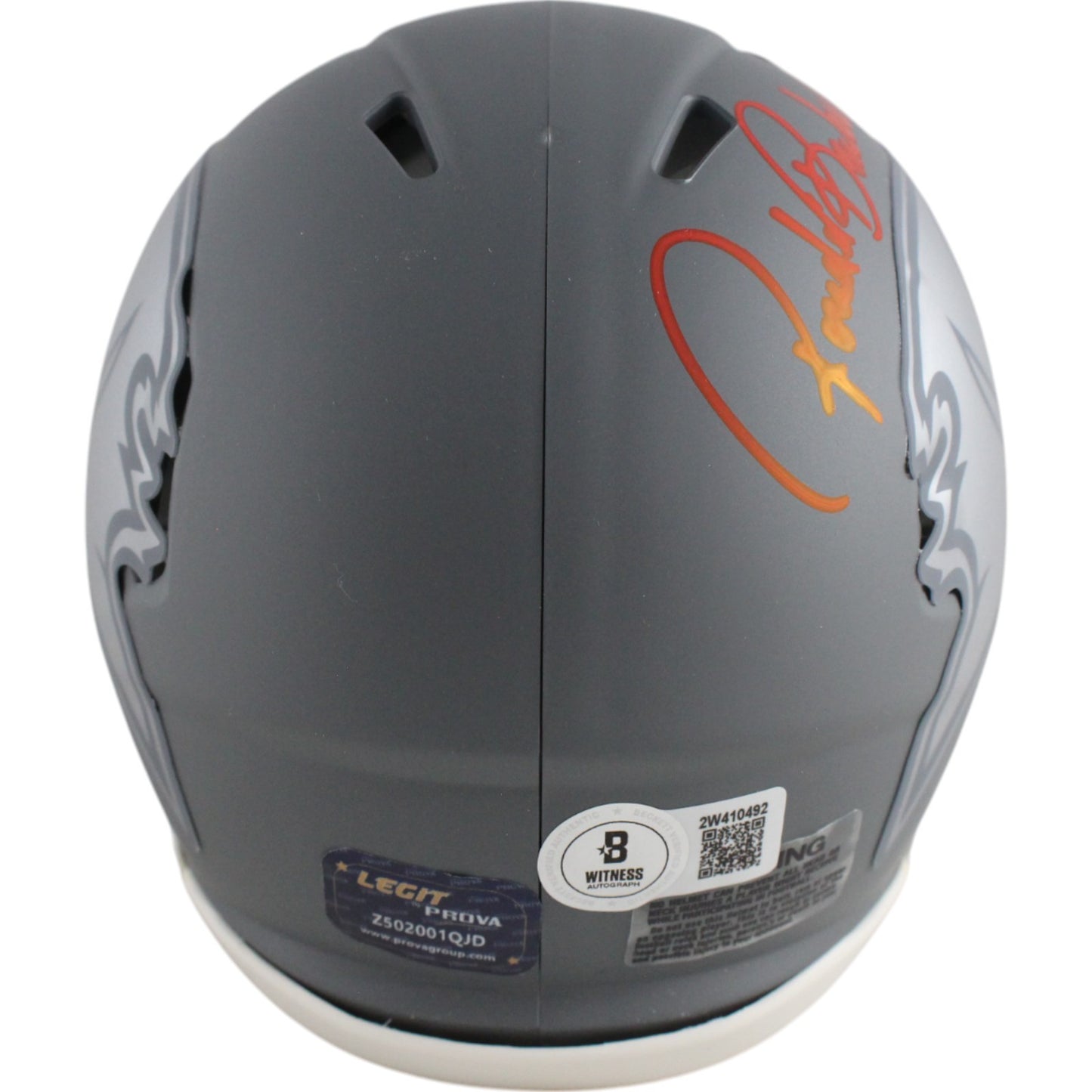 Ronde Barber Tampa Bay Buccaneers Autographed Slate Mini Helmet