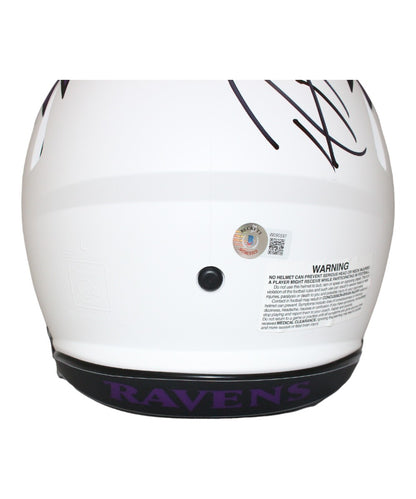 Ray Lewis Signed Baltimore Ravens Authentic Full Size Lunar Helmet MVP