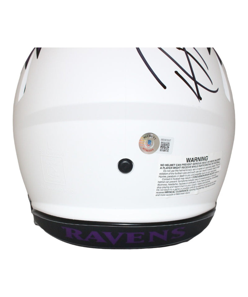 Ray Lewis Signed Baltimore Ravens Authentic Full Size Lunar Helmet MVP
