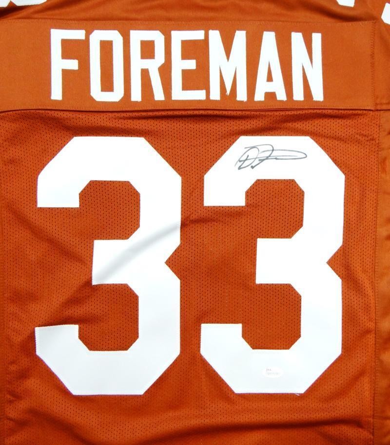D'onta Foreman Autographed Orange College Style Jersey