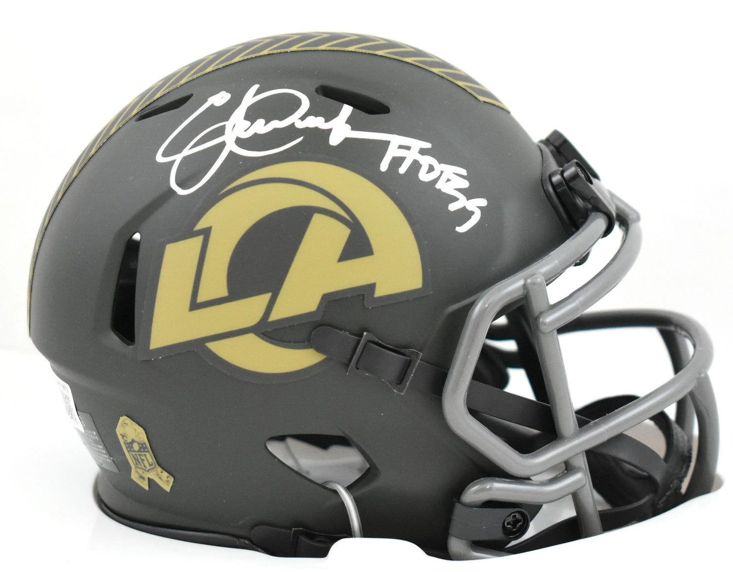 Eric Dickerson Signed Los Angeles Rams 2025 Salute to Service Mini Helmet