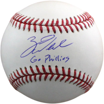 Zack Wheeler Philadelphia Phillies Autographed City Connect Baseball