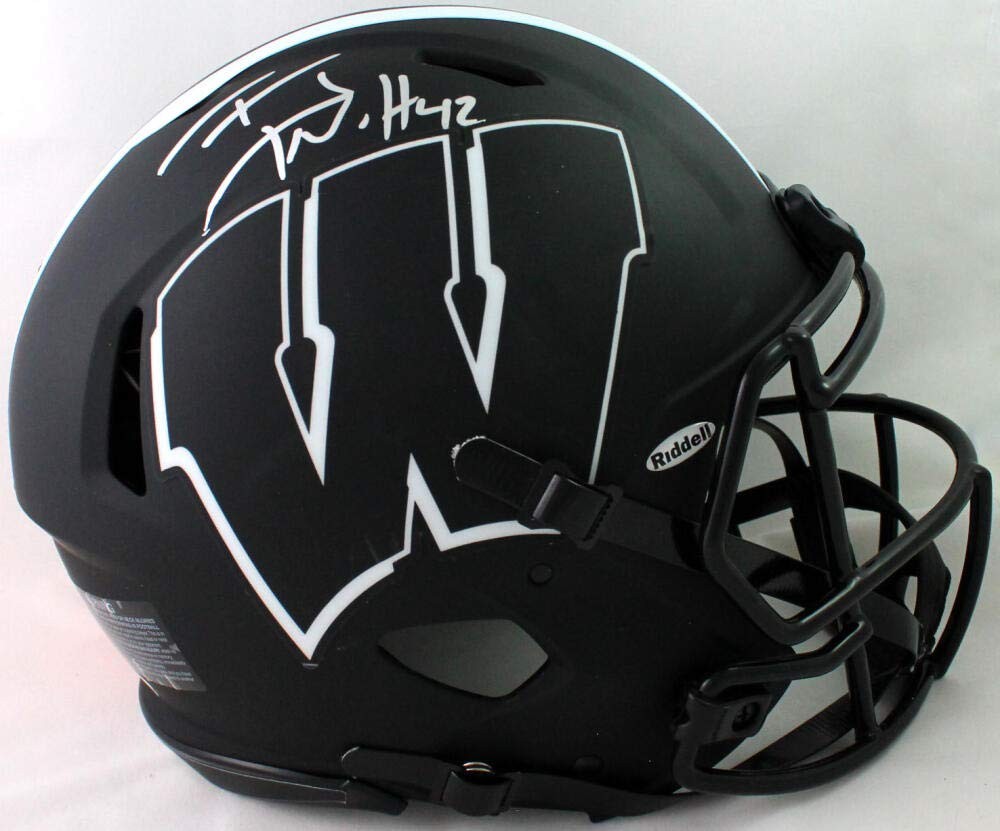 T.J. Watt Autographed Wisconsin Badgers Full Size Eclipse Authentic Helmet