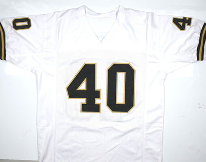 Mike Alstott Autographed Purdue Boilermakers White Jersey