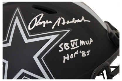 Roger Staubach Signed Dallas Cowboys Authentic Eclipse Full Size Helmet