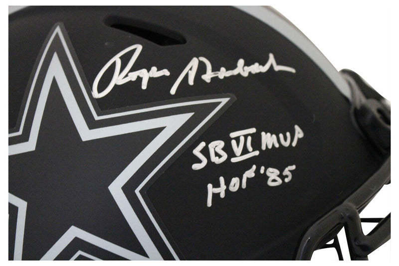 Roger Staubach Signed Dallas Cowboys Authentic Eclipse Full Size Helmet