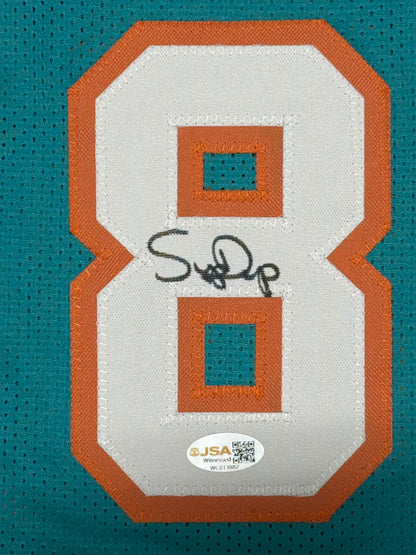 Mark Clayton & Mark Duper Signed Miami Dolphins Custom Jersey
