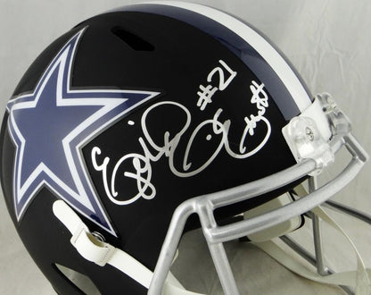 Ezekiel Elliott Signed Dallas Cowboys Full Size Flat Black Helmet