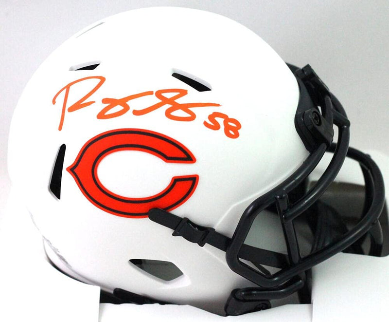 Roquan Smith Signed Chicago Bears Lunar Speed Mini Helmet