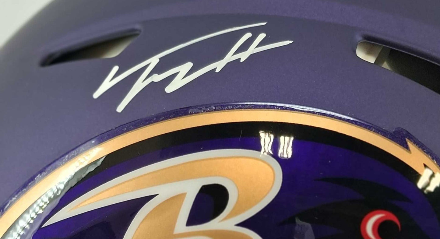 Trey Hendrickson Signed Baltimore Ravens Authentic Alternate Helmet