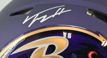Trey Hendrickson Signed Baltimore Ravens Authentic Alternate Helmet