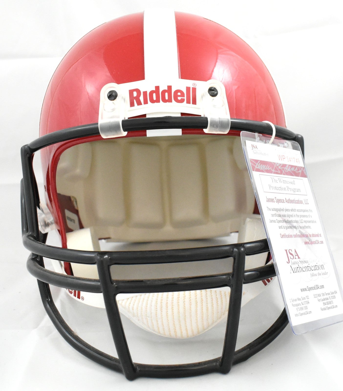 T.J. Watt Autographed Wisconsin Badgers Full Size Helmet