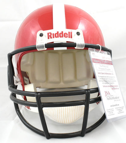 T.J. Watt Autographed Wisconsin Badgers Full Size Helmet
