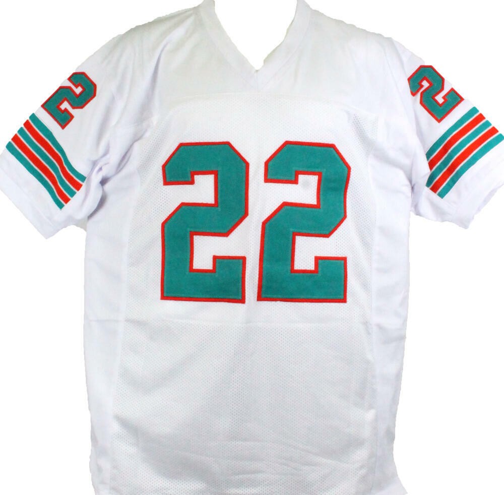 Mercury Morris Signed White Custom Jersey - SB Champs Inscription