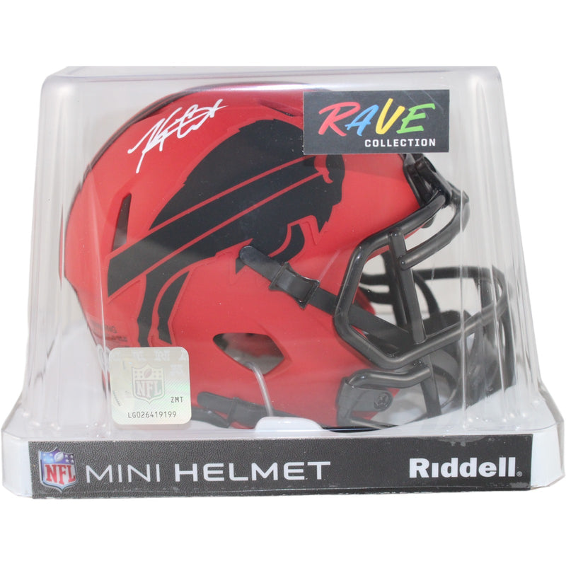Keon Coleman Buffalo Bills Autographed Rave Mini Helmet