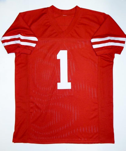 Greg Ward Autographed Red Custom Football Jersey