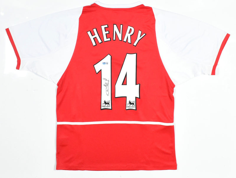 Thierry Henry Autographed Arsenal Home Soccer Jersey