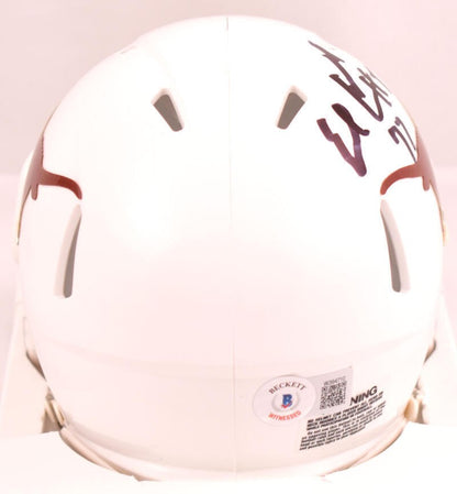Earl Campbell Signed Texas Longhorns Black Speed Mini Helmet