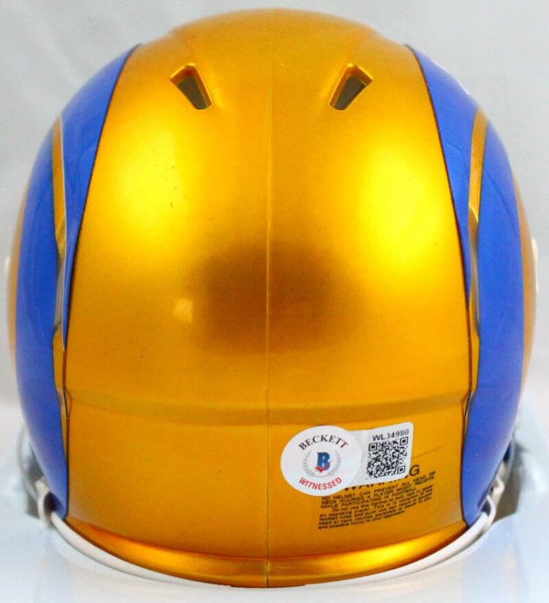Kurt Warner Signed St. Louis Rams Flash Speed Mini Helmet
