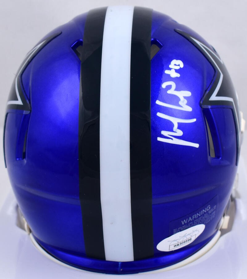 Michael Gallup Signed Dallas Cowboys Flash Speed Mini Helmet
