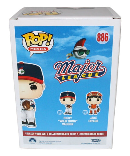 Charlie Sheen Signed Cleveland Indians Funko Pop! #886 Beckett BAS